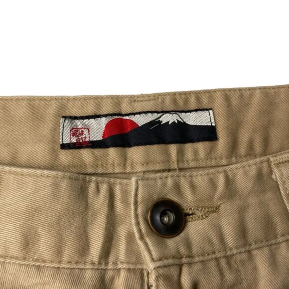 KMRii Japan 2000's Gemstone 3D Asymmetric 8 Pockets Cargo Pants, Tan, 31US - Picture 6 of 13